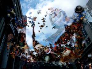 Playing with Magritte in the spirit of Breughel - digital