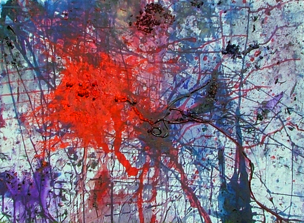 When I can't sleep  - acrylics and collage; 120 x 80 € 2700